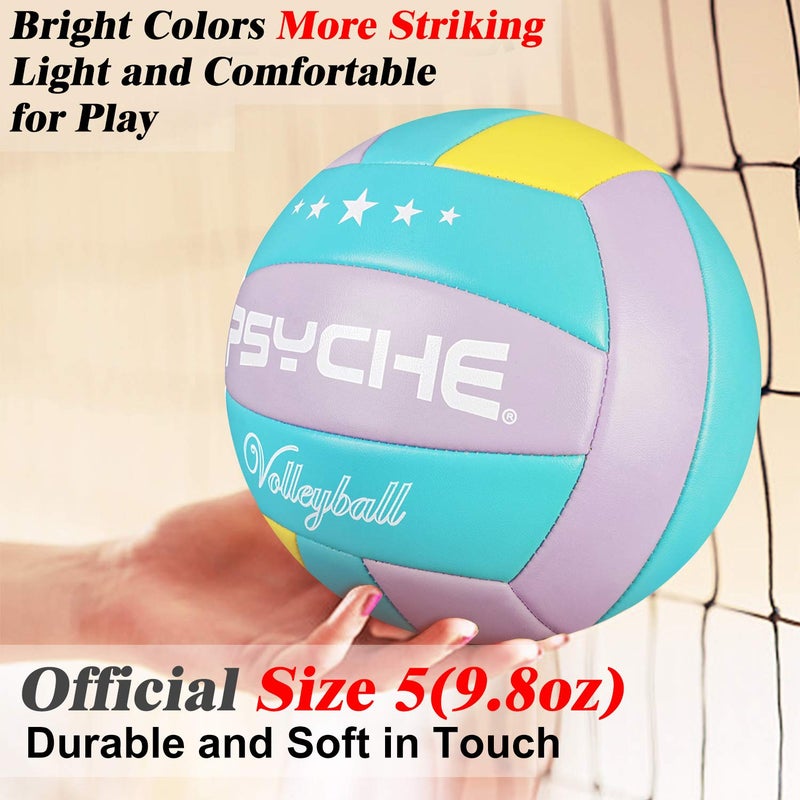 Wisdom Leaves Psyche Volleyball - Soft Indoor Outdoor Volleyball for Park Games Beach Play,Beach VOLL Ball (Official Size 5) - Image 5
